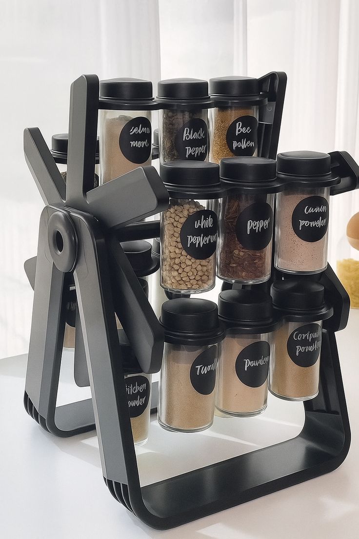 18 Jar Rotating Spice Rack - ekhonibuy