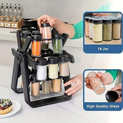18 Jar Rotating Spice Rack - ekhonibuy
