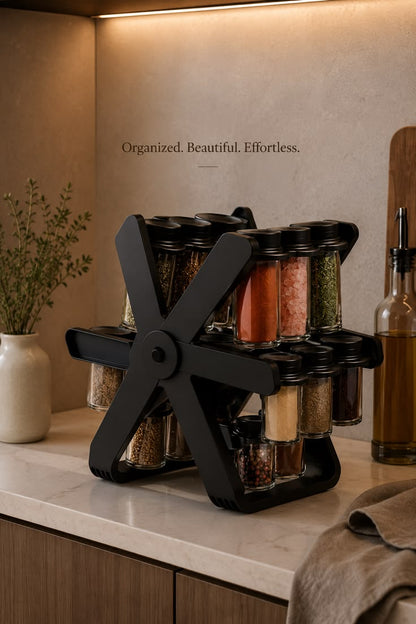 18 Jar Rotating Spice Rack - ekhonibuy