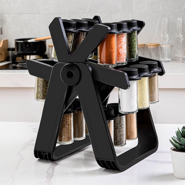 18 Jar Rotating Spice Rack - ekhonibuy