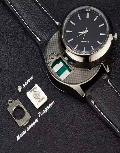 New Military USB Lighter Watch Men's - ekhonibuy